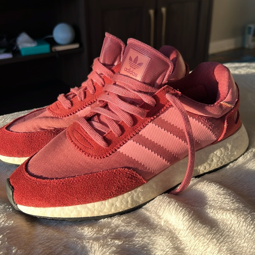 adidas Pink and Red Athletic Shoes - Picture 3 of 6